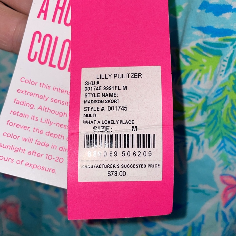 NWT Lily Pultzer Colorful Tropical Print Skort - Picture 2 of 5